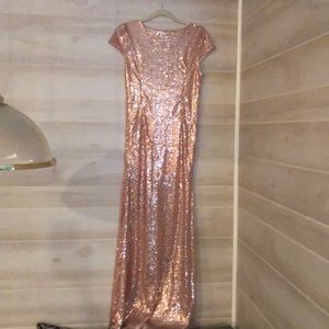 Sequined maxi gown